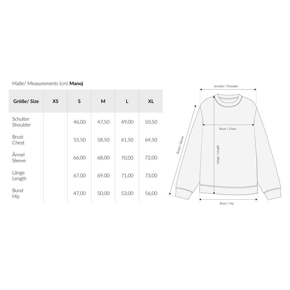 MELAWEAR Herren Sweatshirt "MANOJ" - Dritte Wahl