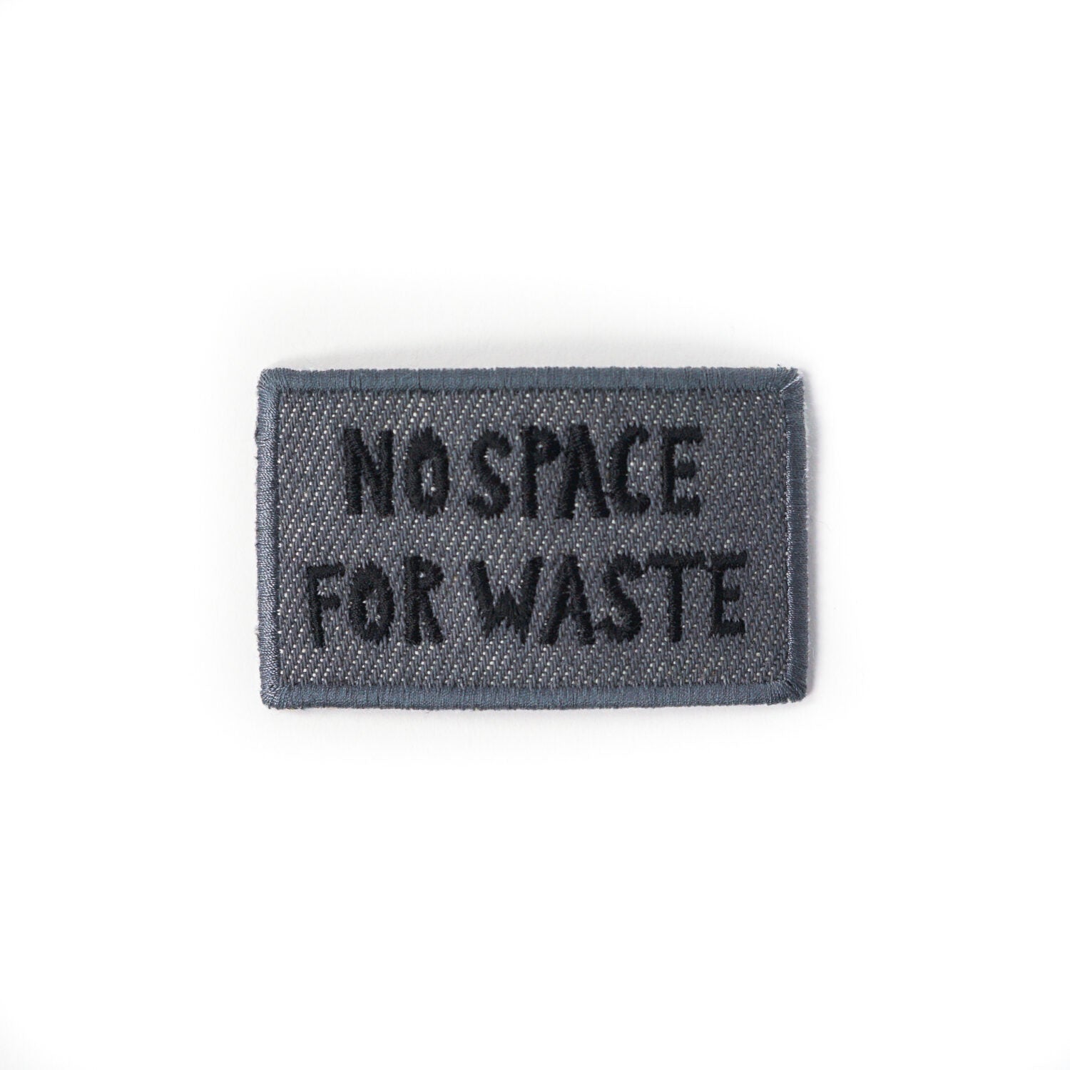 DAWN Denim Patch no space for waste