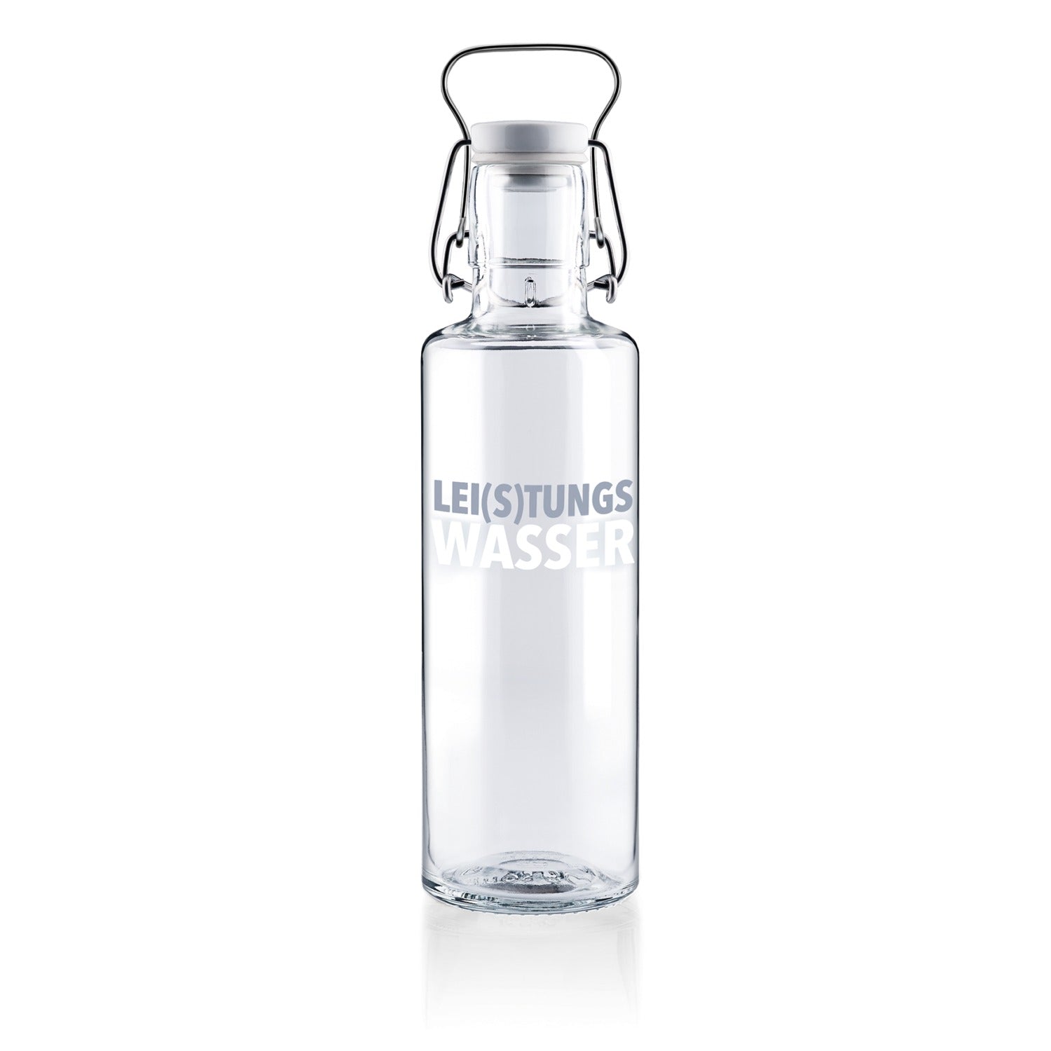soulbottles 0,6l Glastrinkflasche "Lei(s)tungswasser"