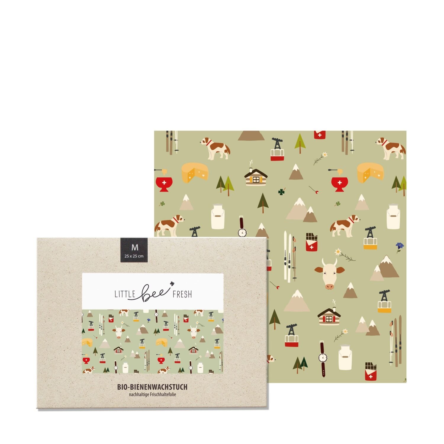 little bee fresh Bio-Bienenwachstuch Größe M Schweiz