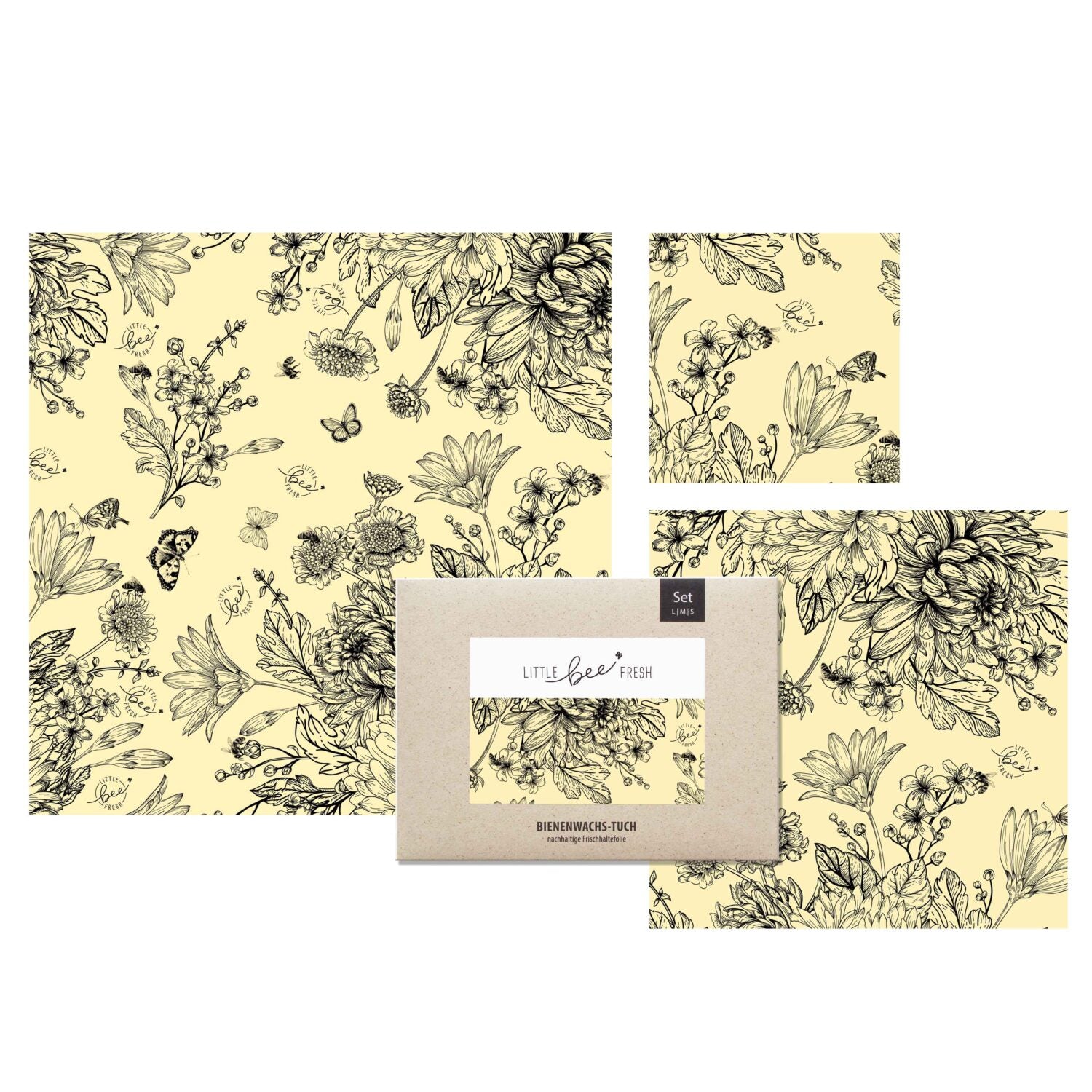 little bee fresh Bio-Bienenwachstuch "Starter-Set"