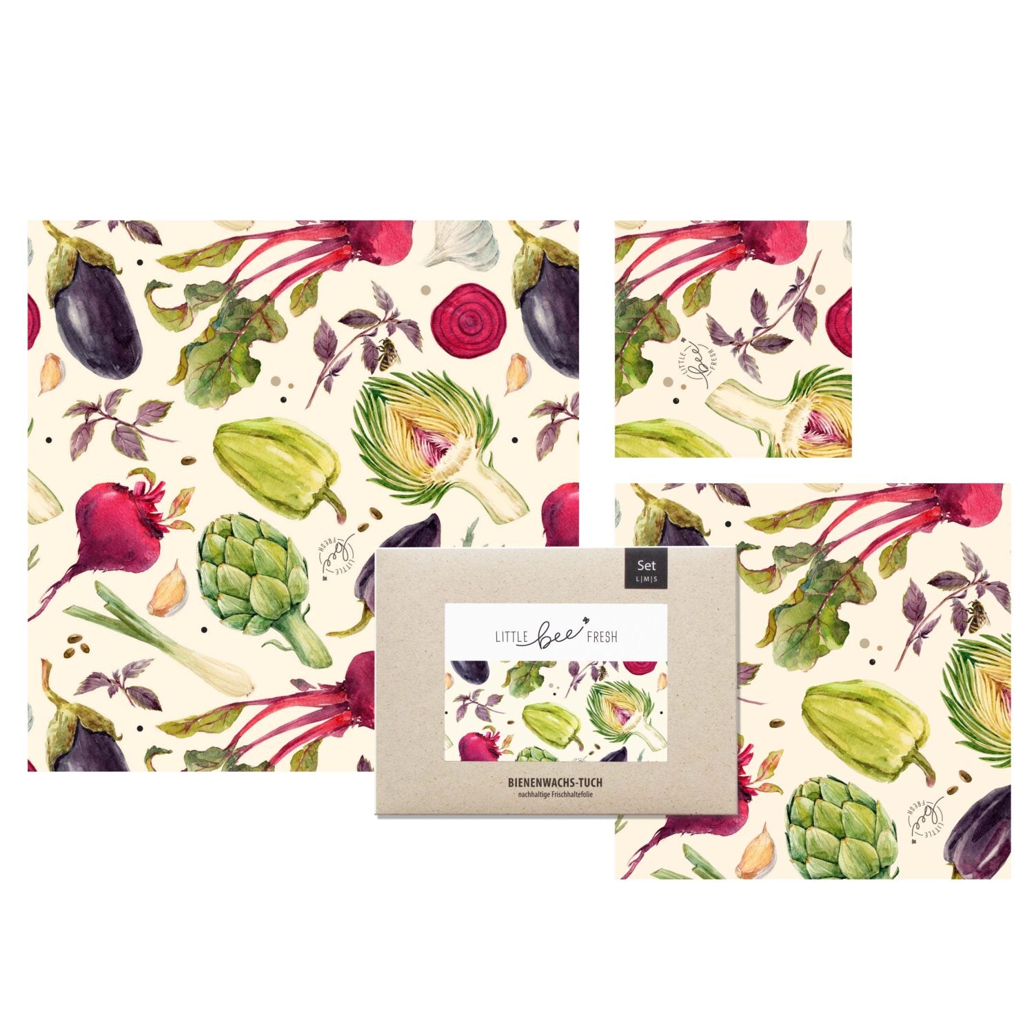 little bee fresh Bio-Bienenwachstuch "Starter-Set"