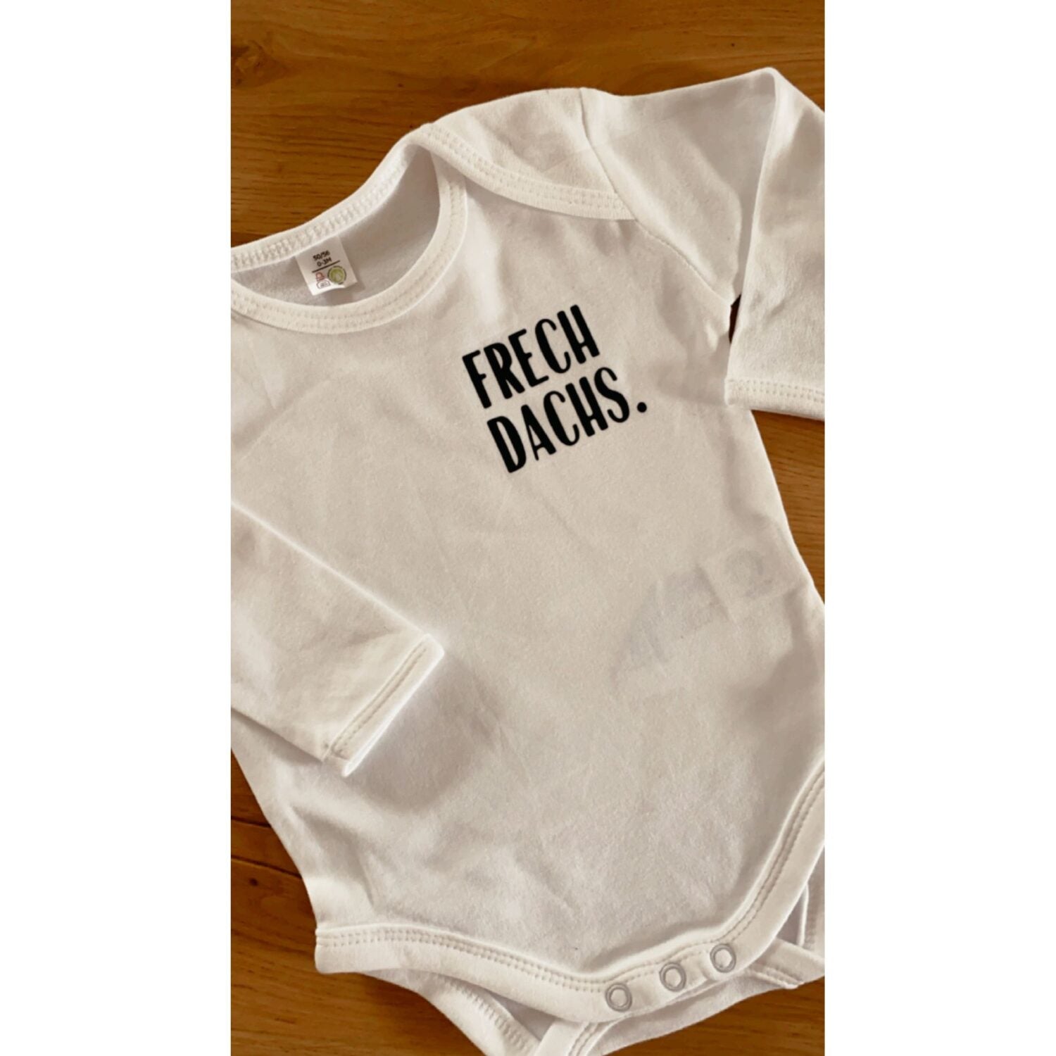 miniliebe Langarm Babybody "Frechdachs"