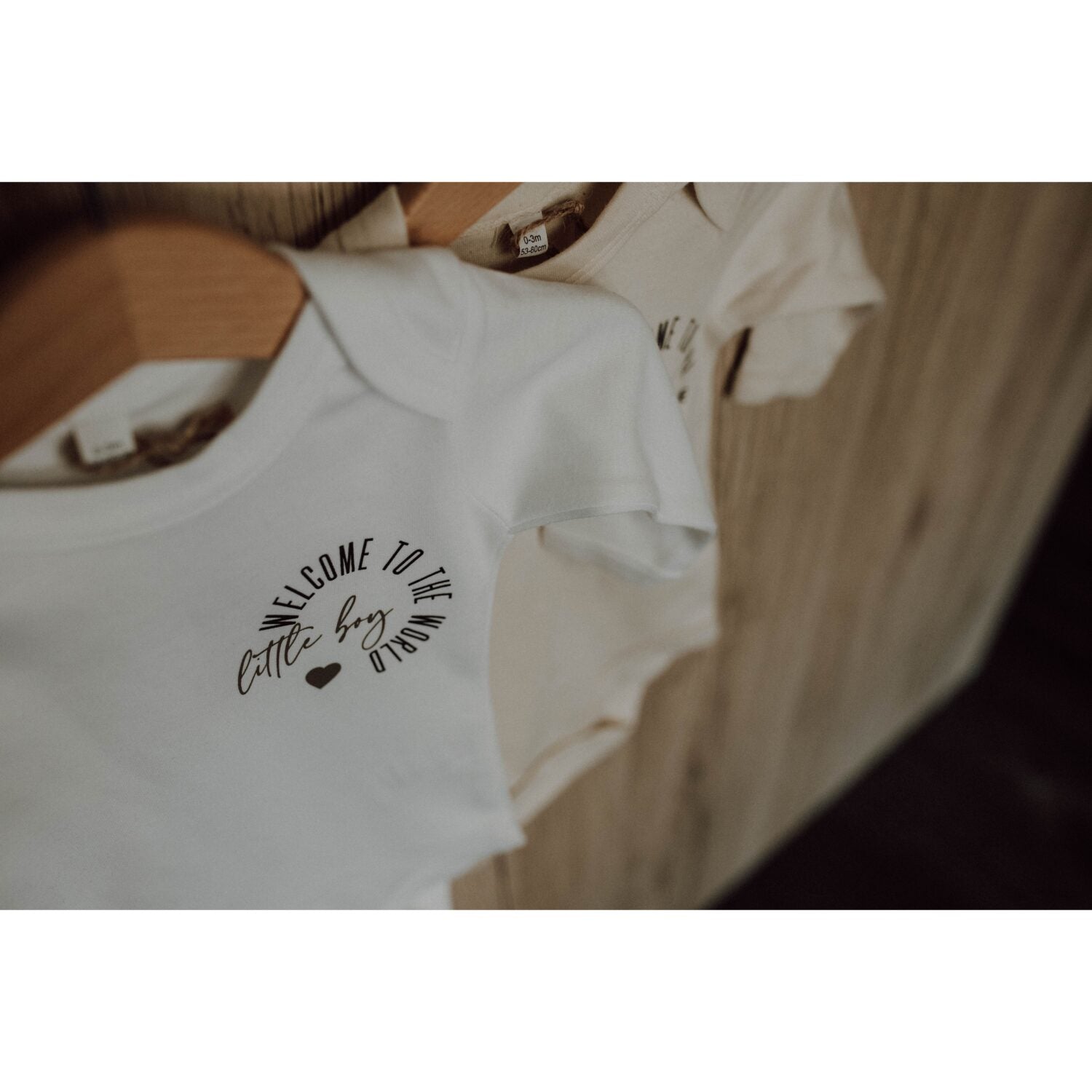 miniliebe Langarm Babybody "Welcome little Boy" - Dritte Wahl