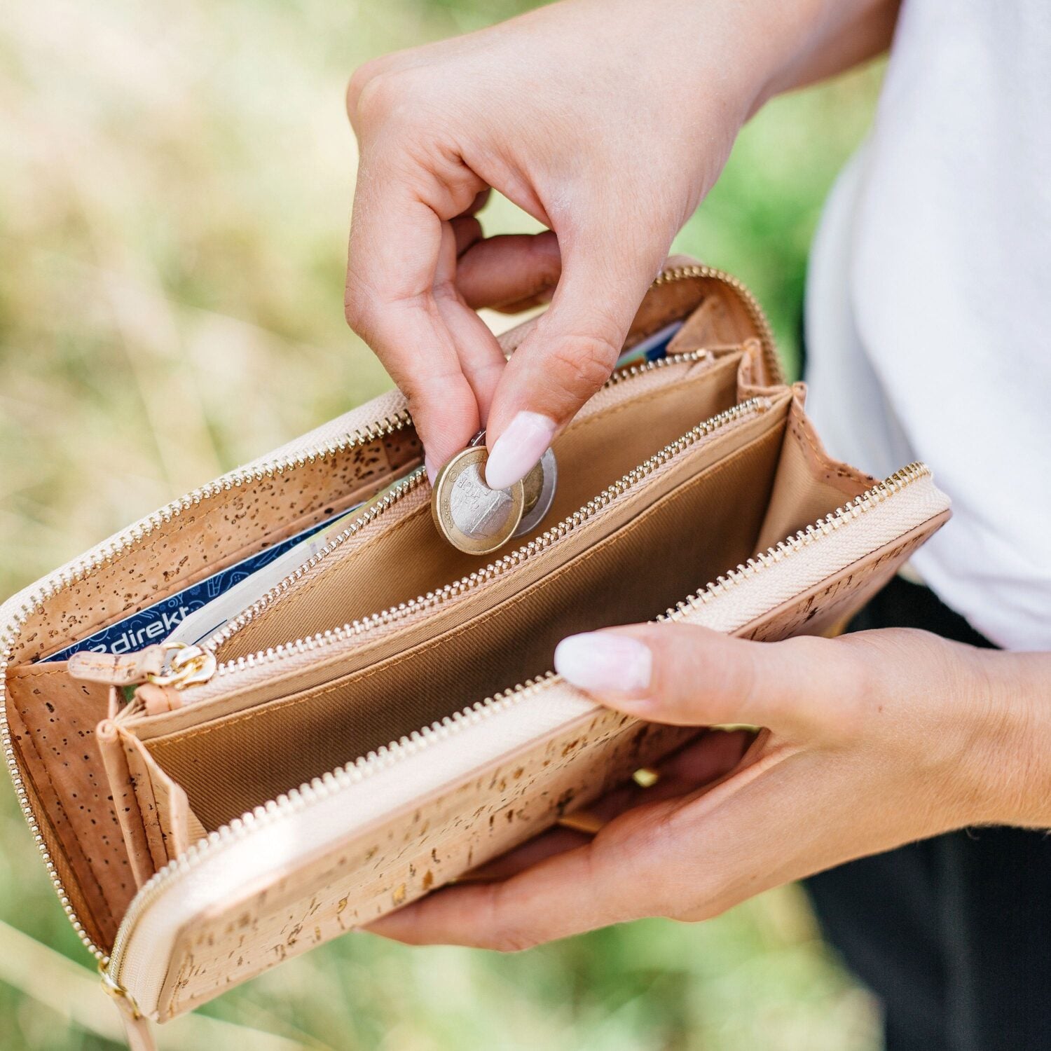 natventure Kork Portemonnaie "Acadia" mit RIFD-Schutz