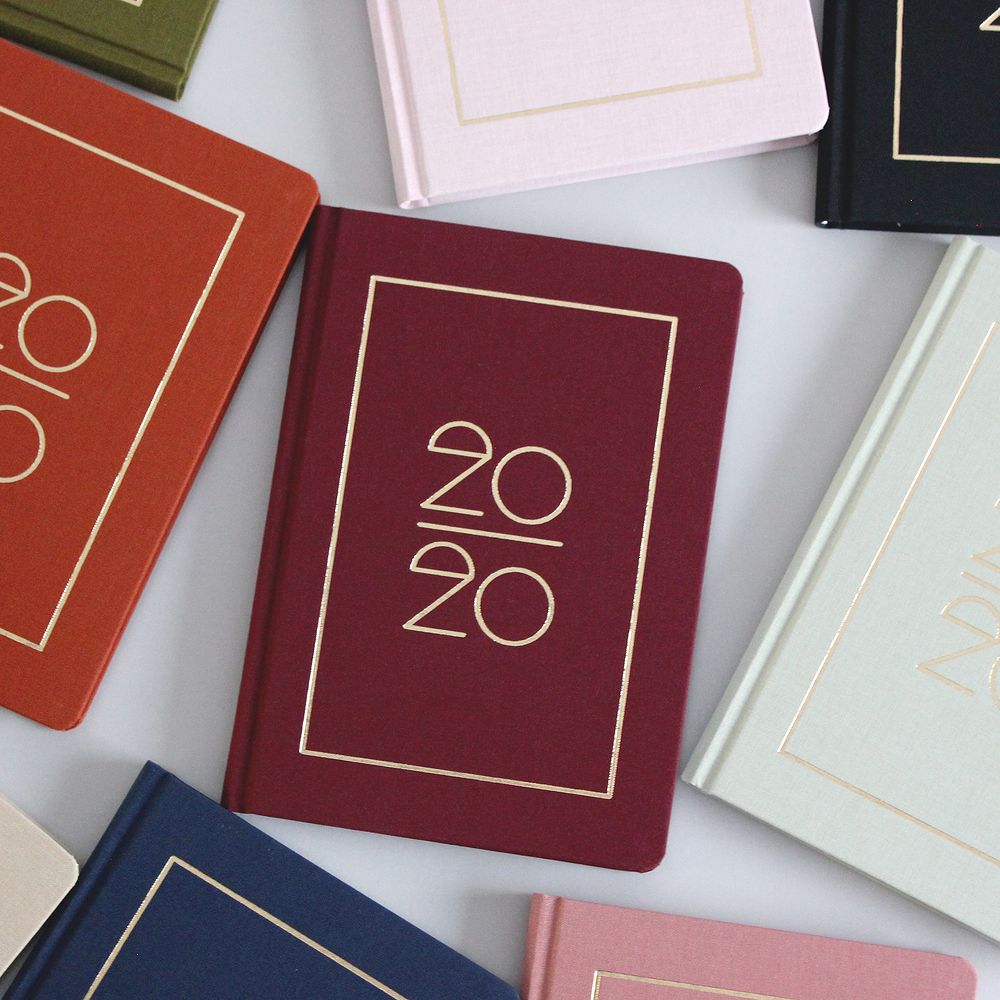 Navucko Hardcover Kalender-Planner (DIN A5) 2020 Typo - 2020