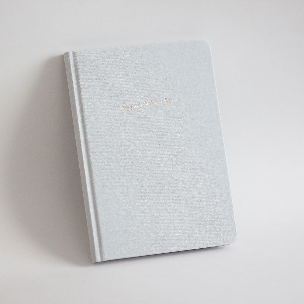 Navucko Hardcover Diary-Booklet (DIN A5) - Vergiss dich nicht Grau