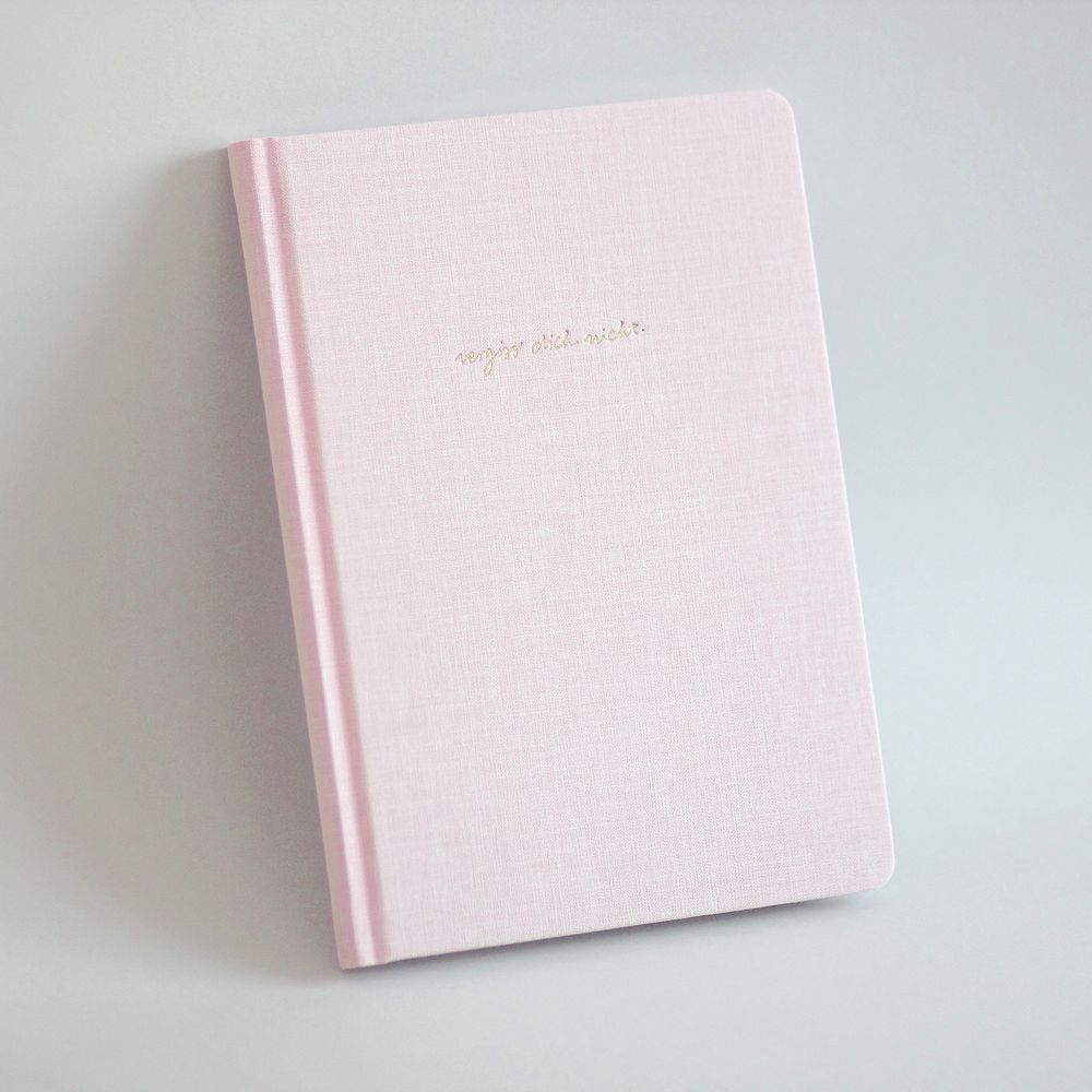 Navucko Hardcover Diary-Booklet (DIN A5) - Vergiss dich nicht Rosé