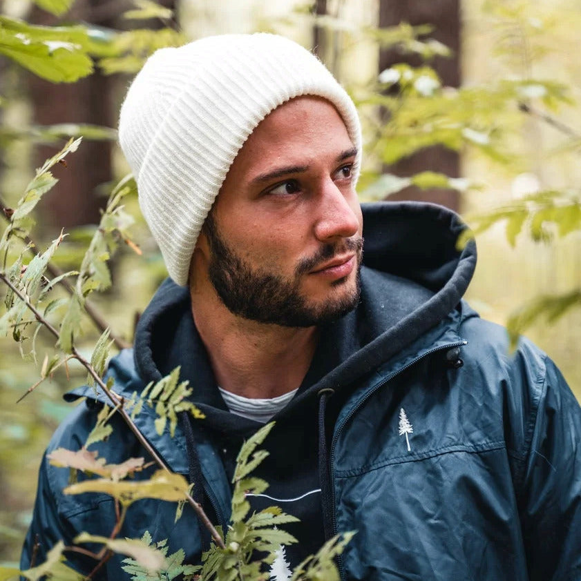 NIKIN Unisex Beanie Folded Polylana Ripped Shorty - White