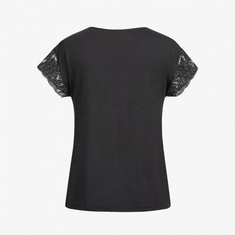 erlich textil Schlafshirt mit Spitze "Nora"