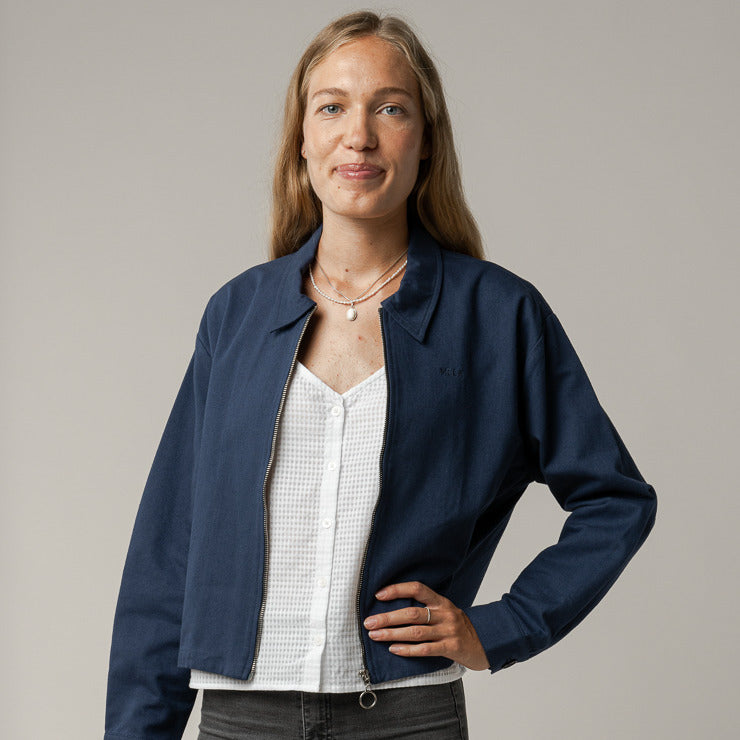 MELAWEAR Damen Twill-Jacke NUPUR Deep Blue