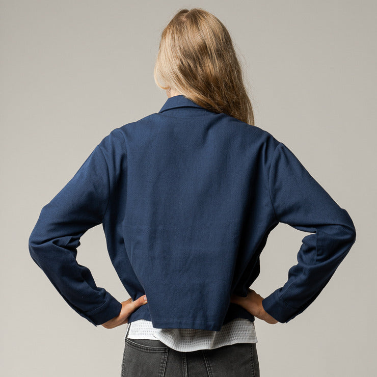 MELAWEAR Damen Twill-Jacke NUPUR Deep Blue