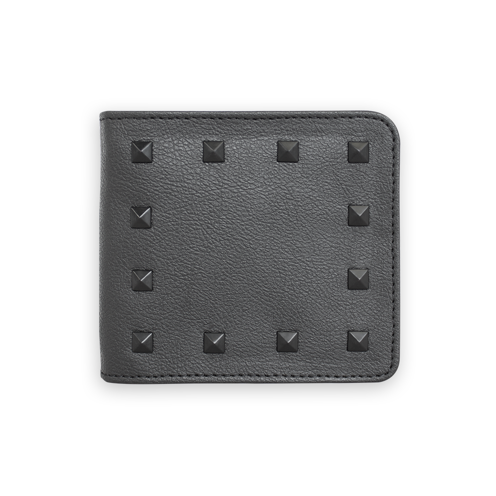 nuuwai Veganes Portemonnaie "ERIKA RIVETS" Night Black