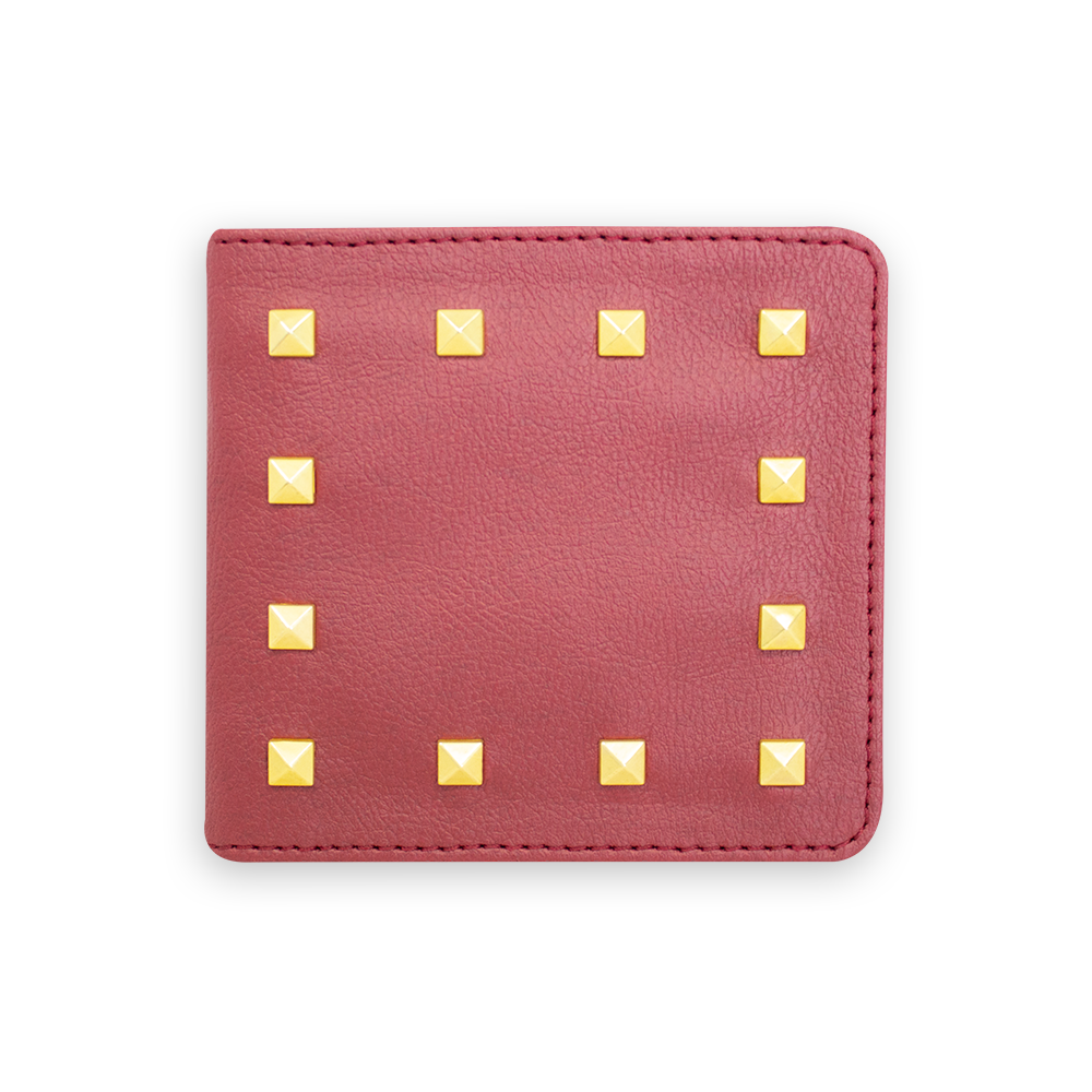 nuuwai Veganes Portemonnaie "ERIKA RIVETS" Red Berry