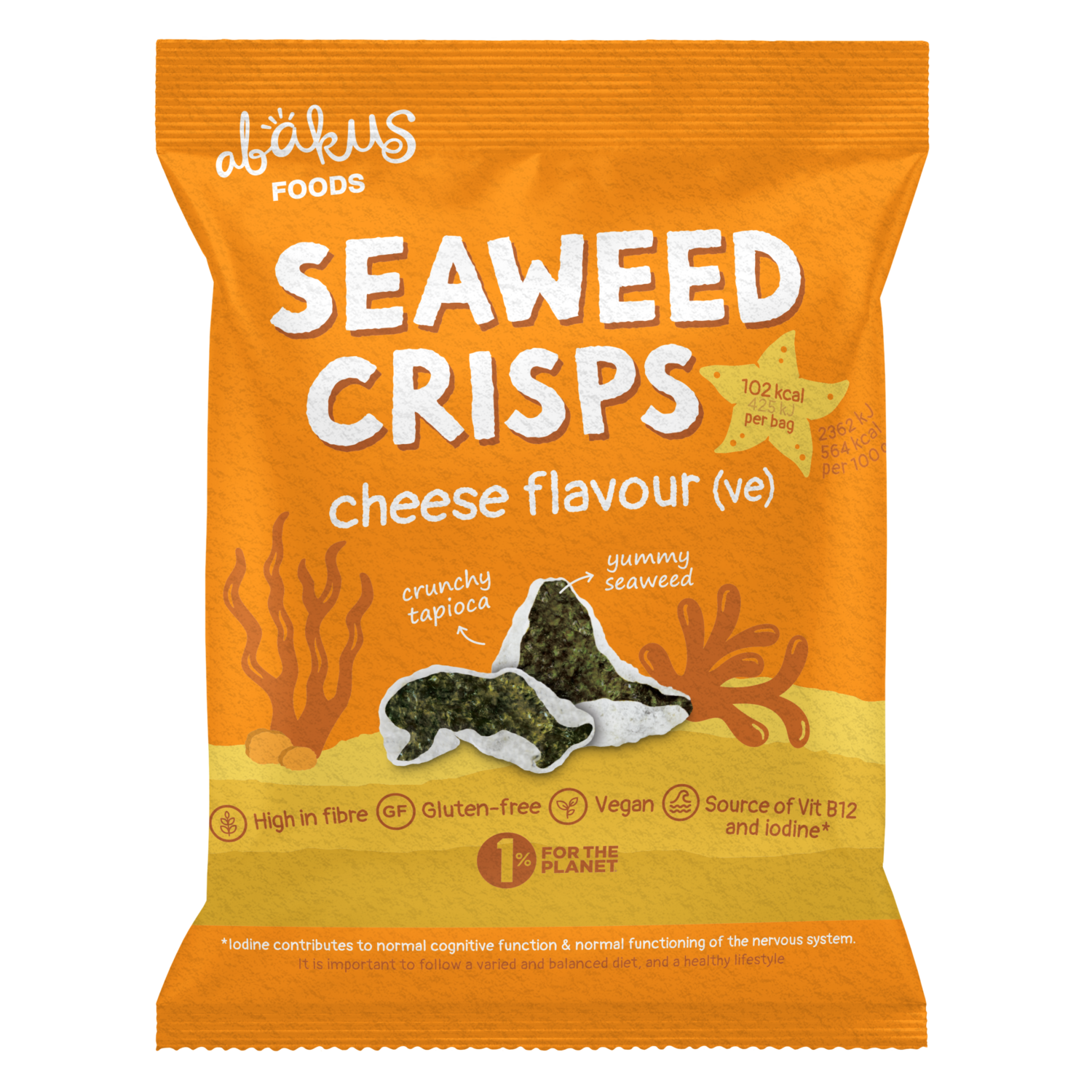 Abakus Foods Seaweed Crisps "Cheese"