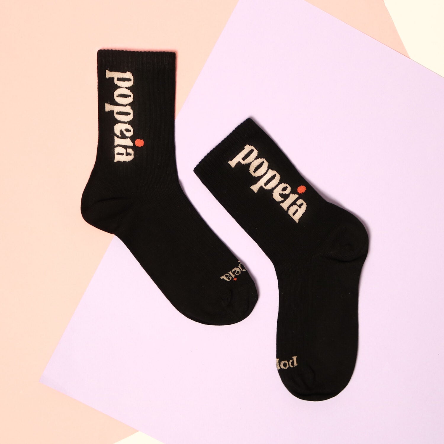 popeia Socken The Bold aus Bio-Baumwolle - schwarz_1