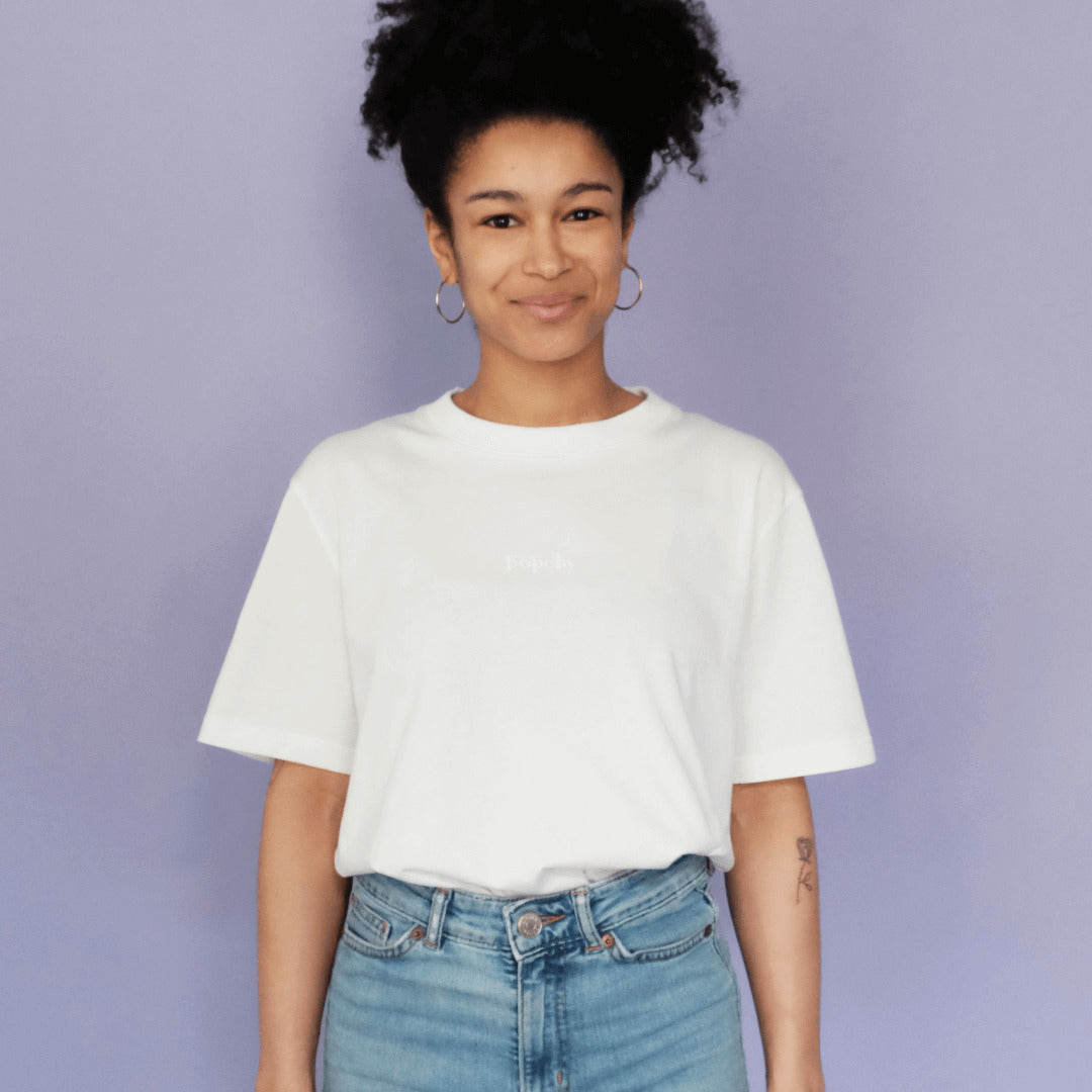 Popeia T-Shirt aus Bio-Baumwolle - Off-white