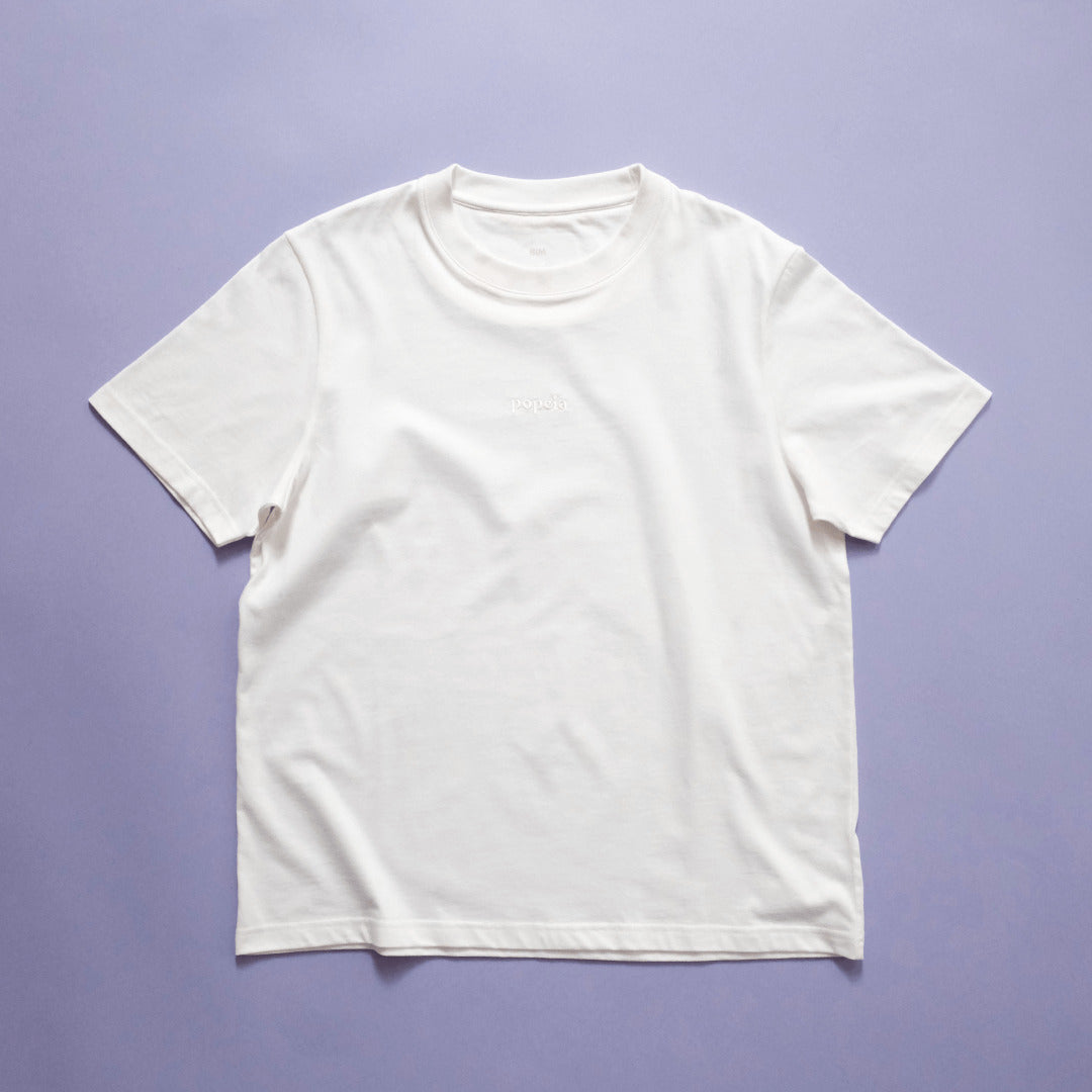 Popeia T-Shirt aus Bio-Baumwolle - Off-white