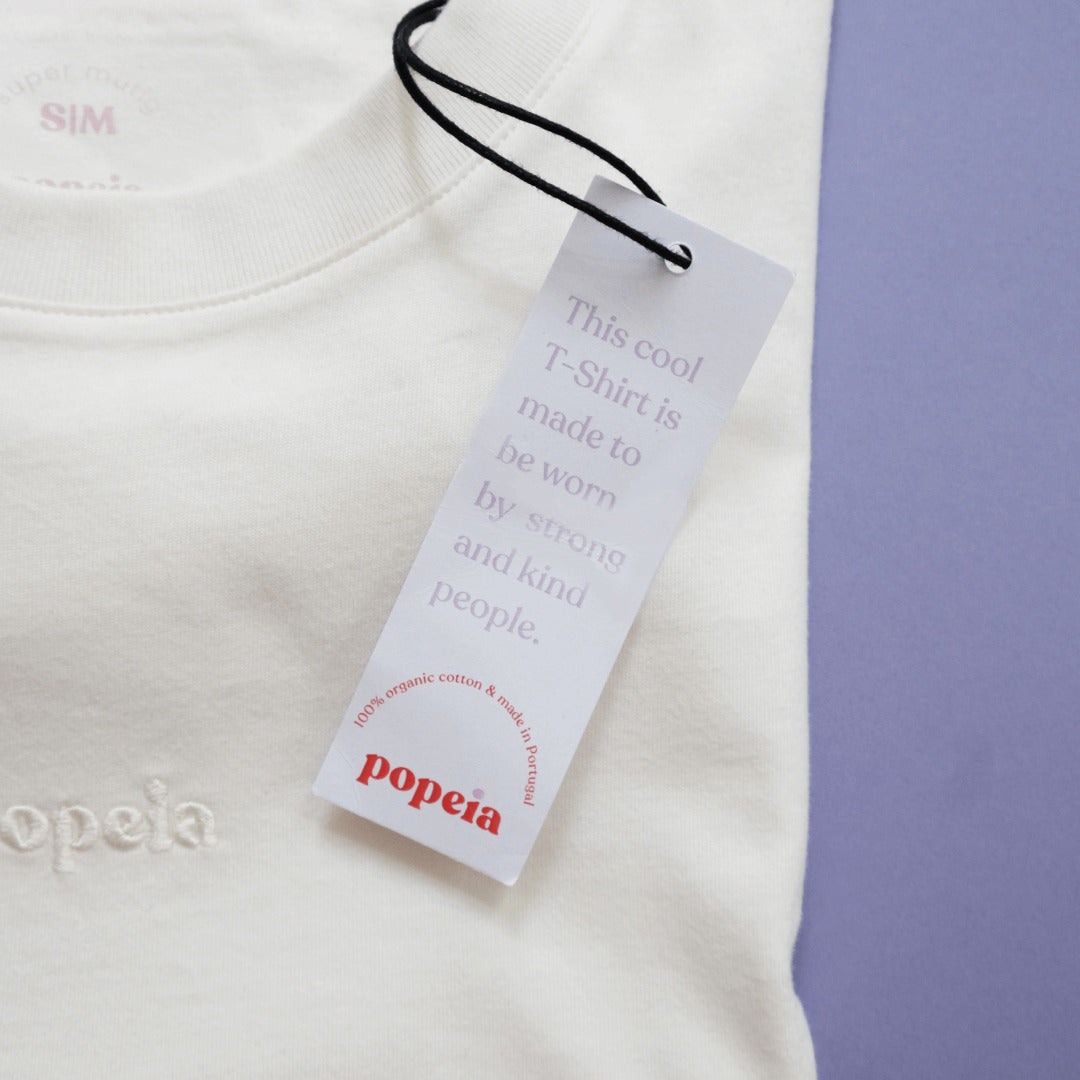 Popeia T-Shirt aus Bio-Baumwolle - Off-white