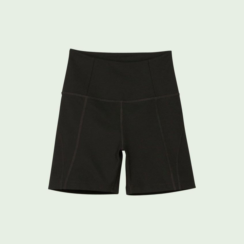 Girlfriend Collective Run Shorts "High-Rise" Black