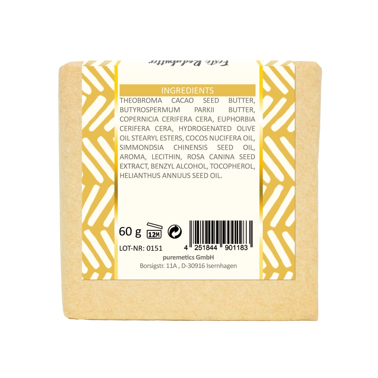 puremetics Feste Bodybutter "Vanillekipferl" 60 g