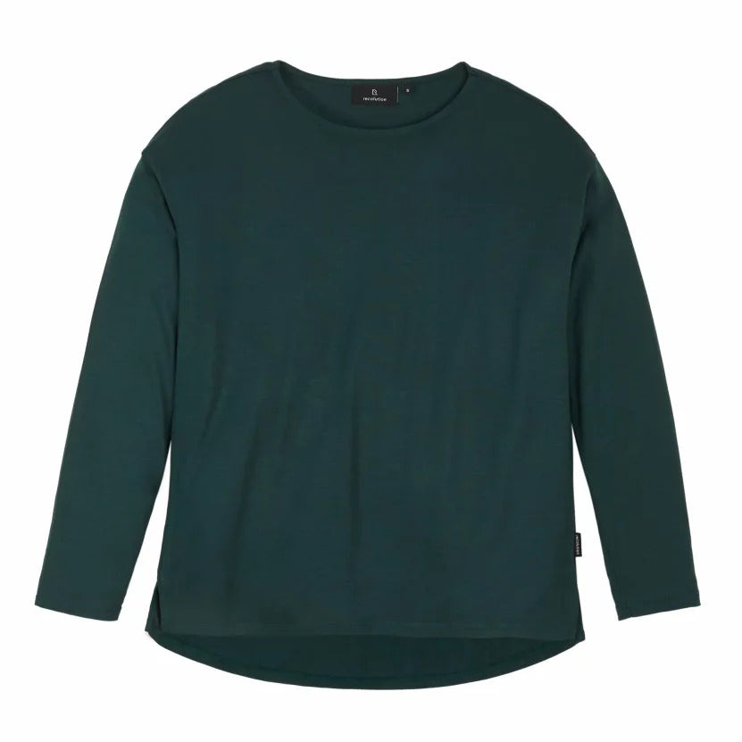recolution Damen Longsleeve "FUCHSIA" - Forest Green