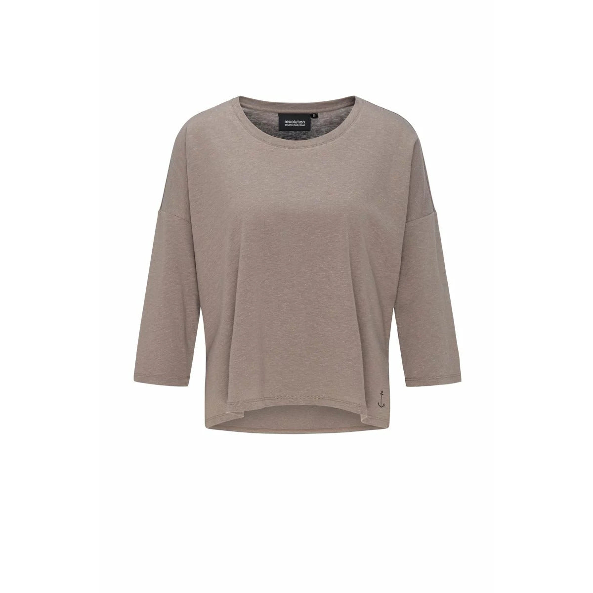 recolution Damen Longsleeve "HEMP" - Brown Hemp