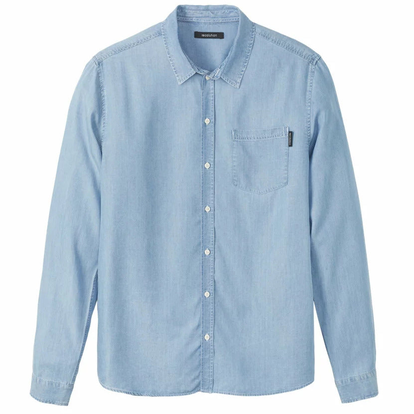 recolution Hemd "TIMOTHY" - Denim Blue