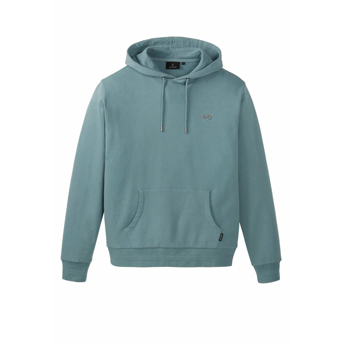 recolution Herren Hoodie BAOBAB "#BIKE" - Lake Green Pullover & Hoodies