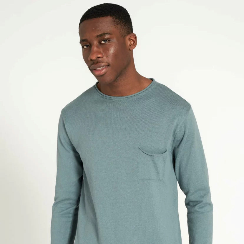 recolution Herren Crew Neck "LAVENDER" - Lake Green