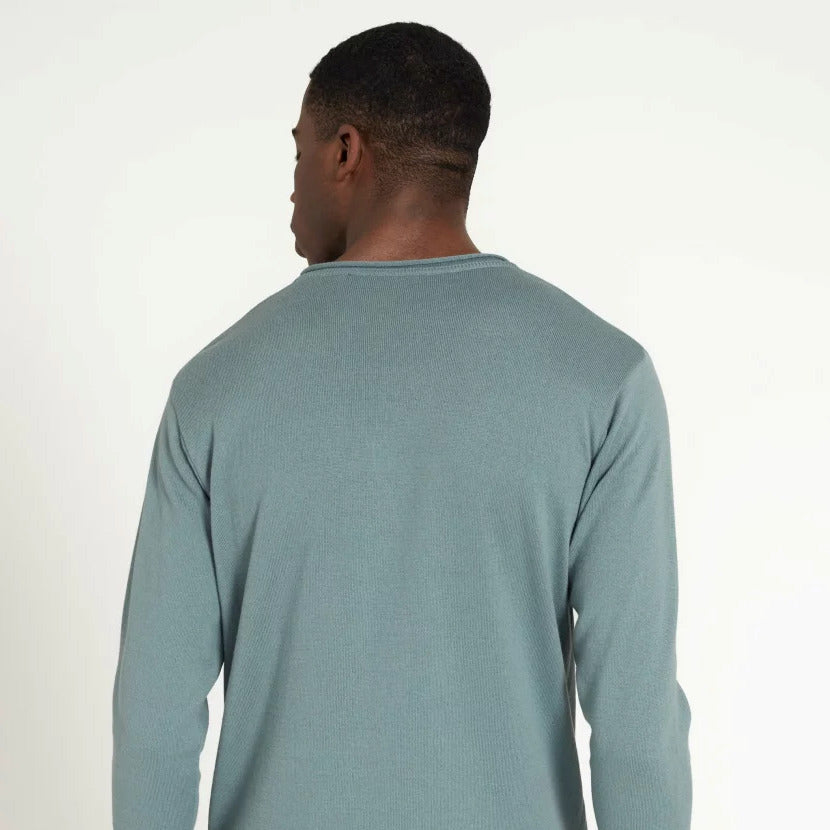 recolution Herren Crew Neck "LAVENDER" - Lake Green