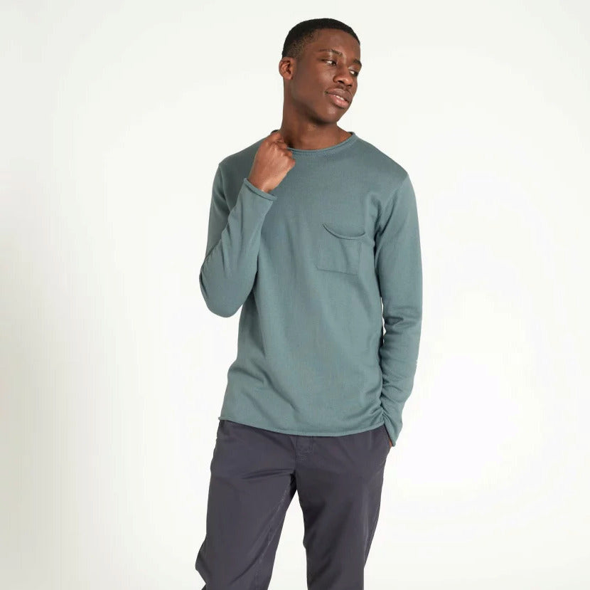 recolution Herren Crew Neck "LAVENDER" - Lake Green