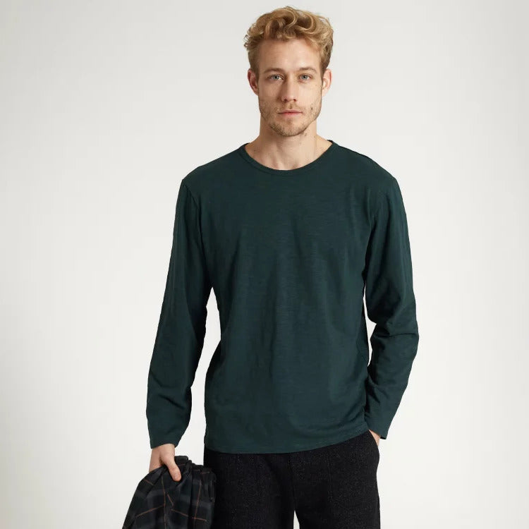 recolution Herren Longsleeve "MACA" - Forest Green