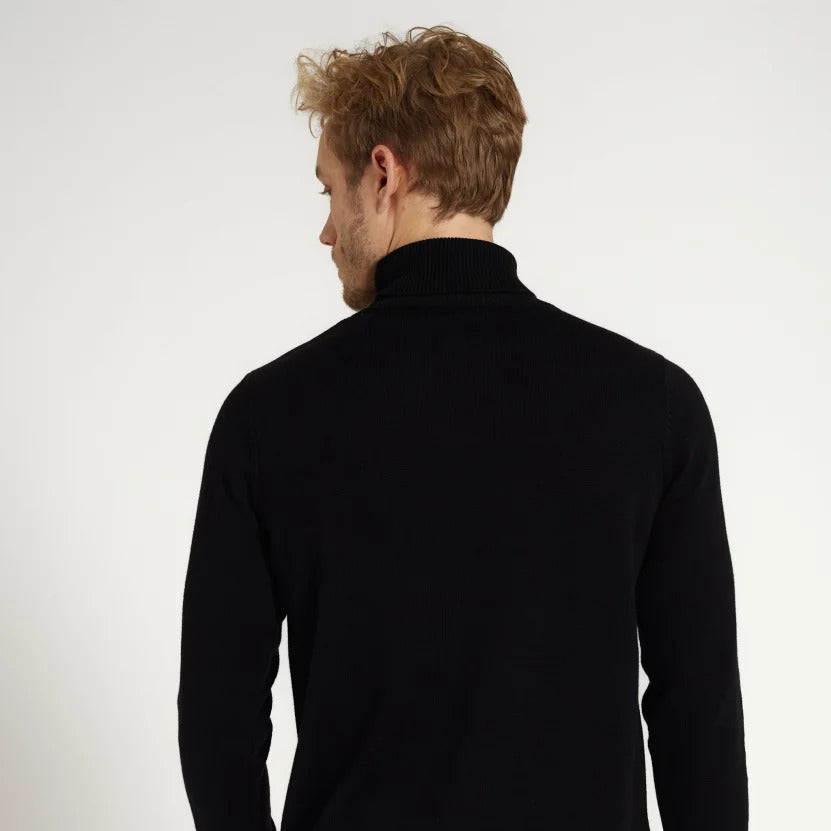 recolution Herren Turtleneck "PINE" - Black