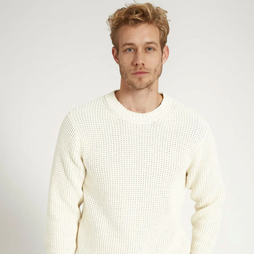 recolution Herren Crewneck "SAFFRON" - Cream
