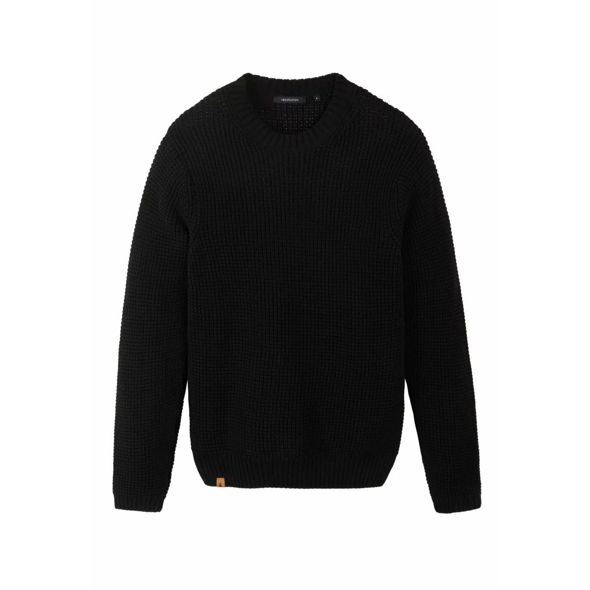 recolution-herren-strickpullover-crewneck-saffron-schwarz_5