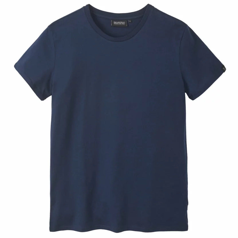 recolution Herren T-Shirt "Long AGAVE" - Navy