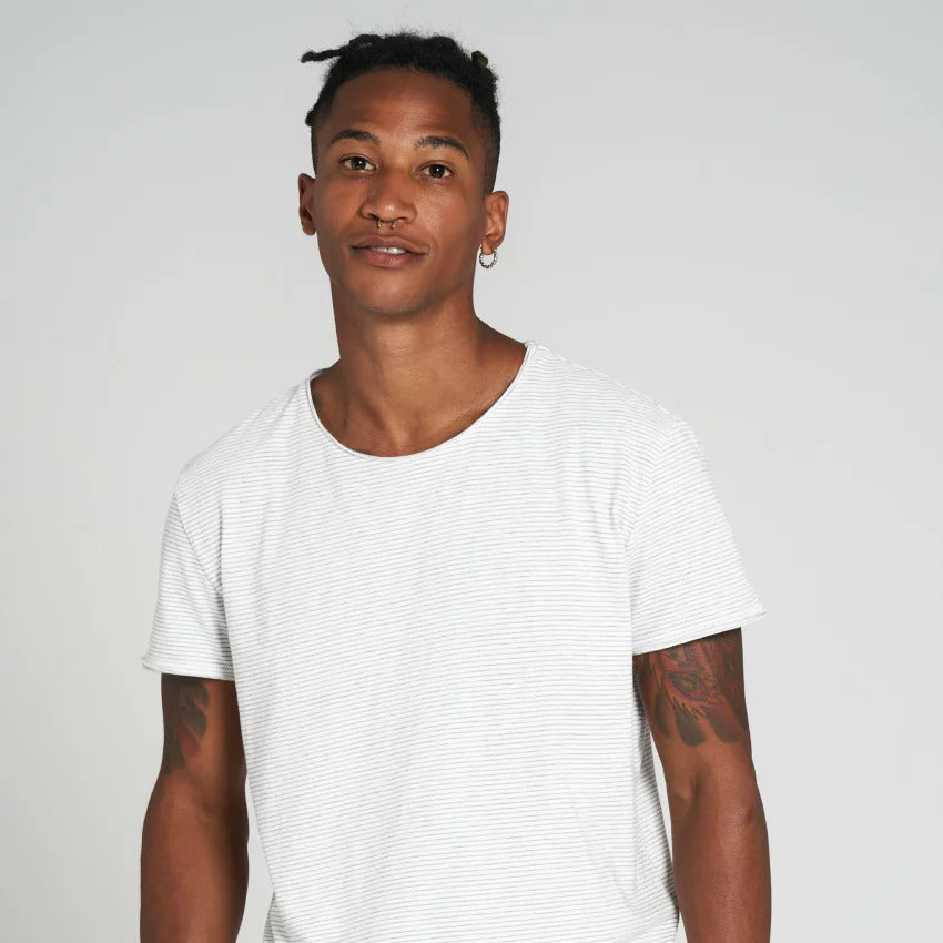 recolution-herren-t-shirt-minimal-stripes-weiss