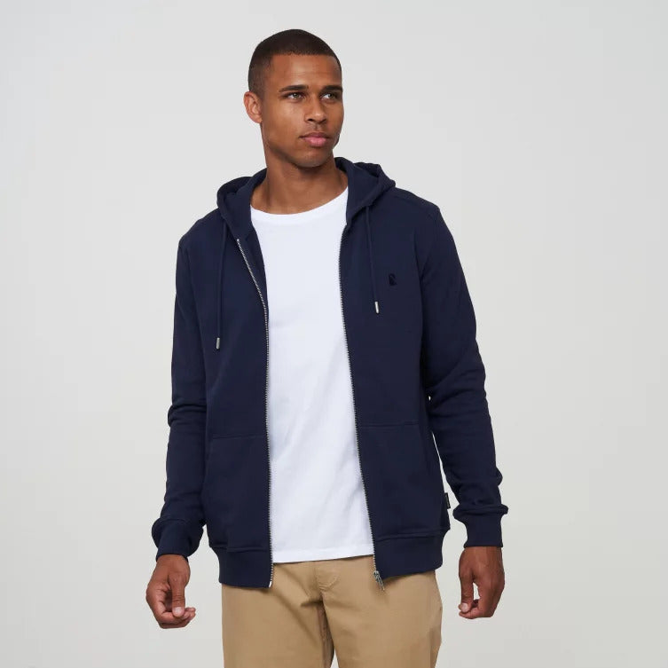 recolution Zipper Hoodie "BIRCH" - Navy