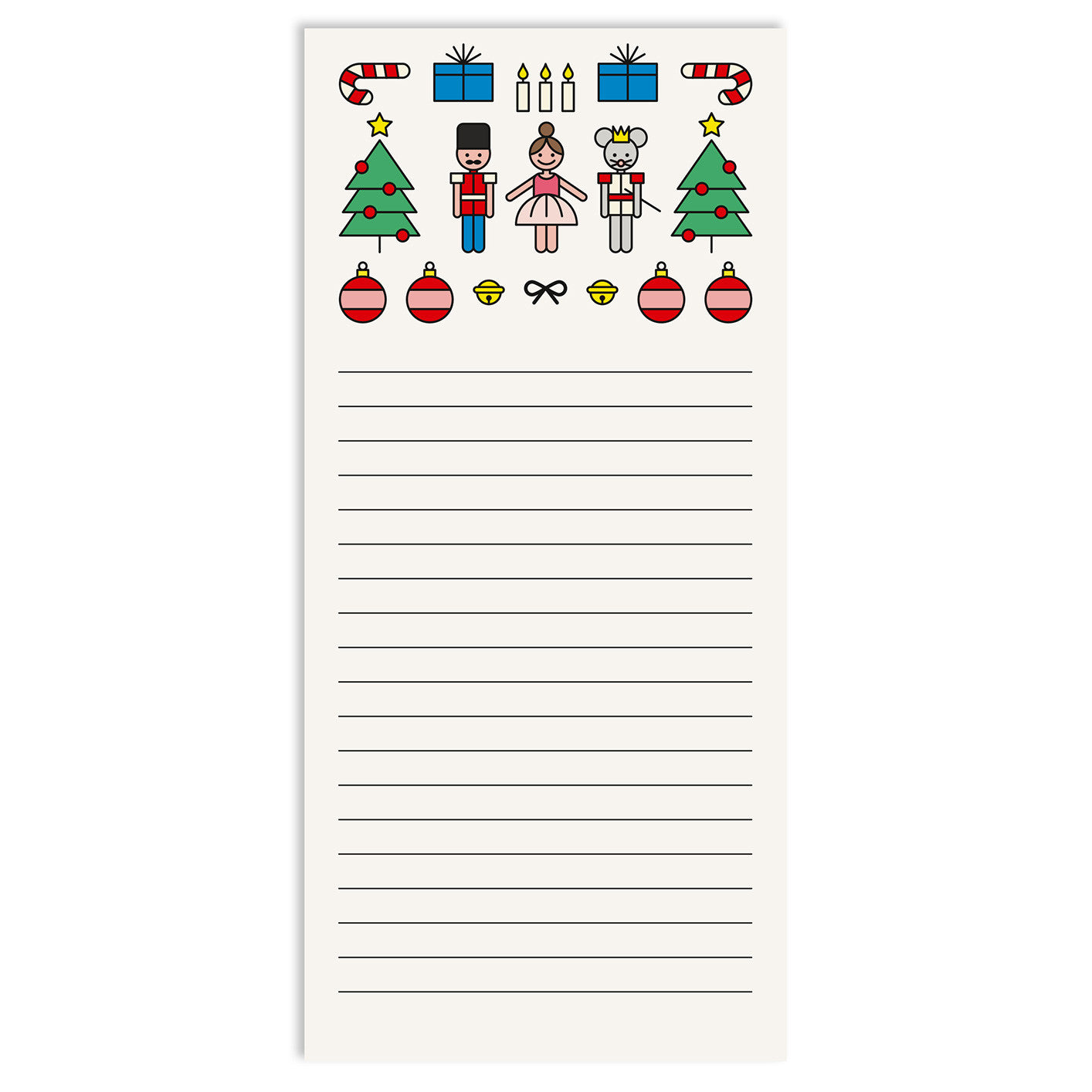 redfries Notizblock DIN lang xmas notes