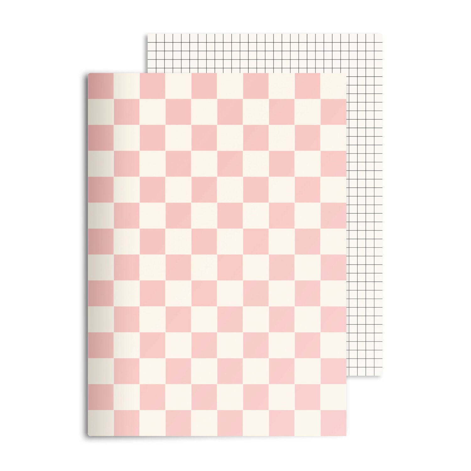redfries Notizheft DIN A5 checkered rose