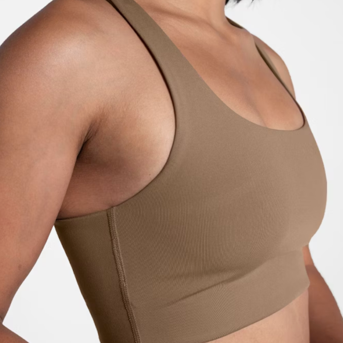 Girlfriend Collective Sport-BH "Paloma" Sand
