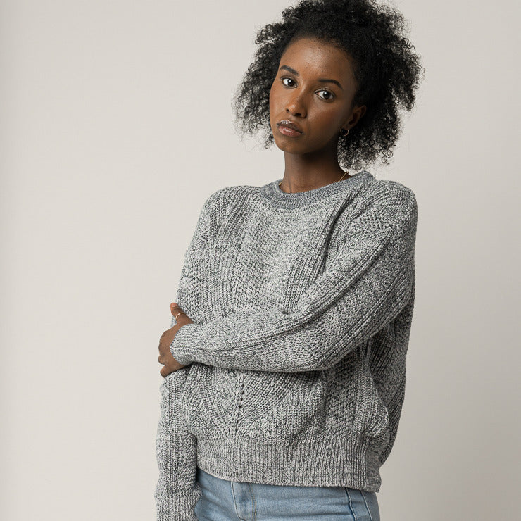 MELA Damen Strickpullover "SEEMA" Bottle Green