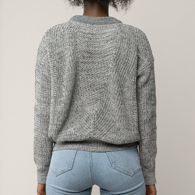 MELAWEAR Damen Strickpullover SEEMA Speckles