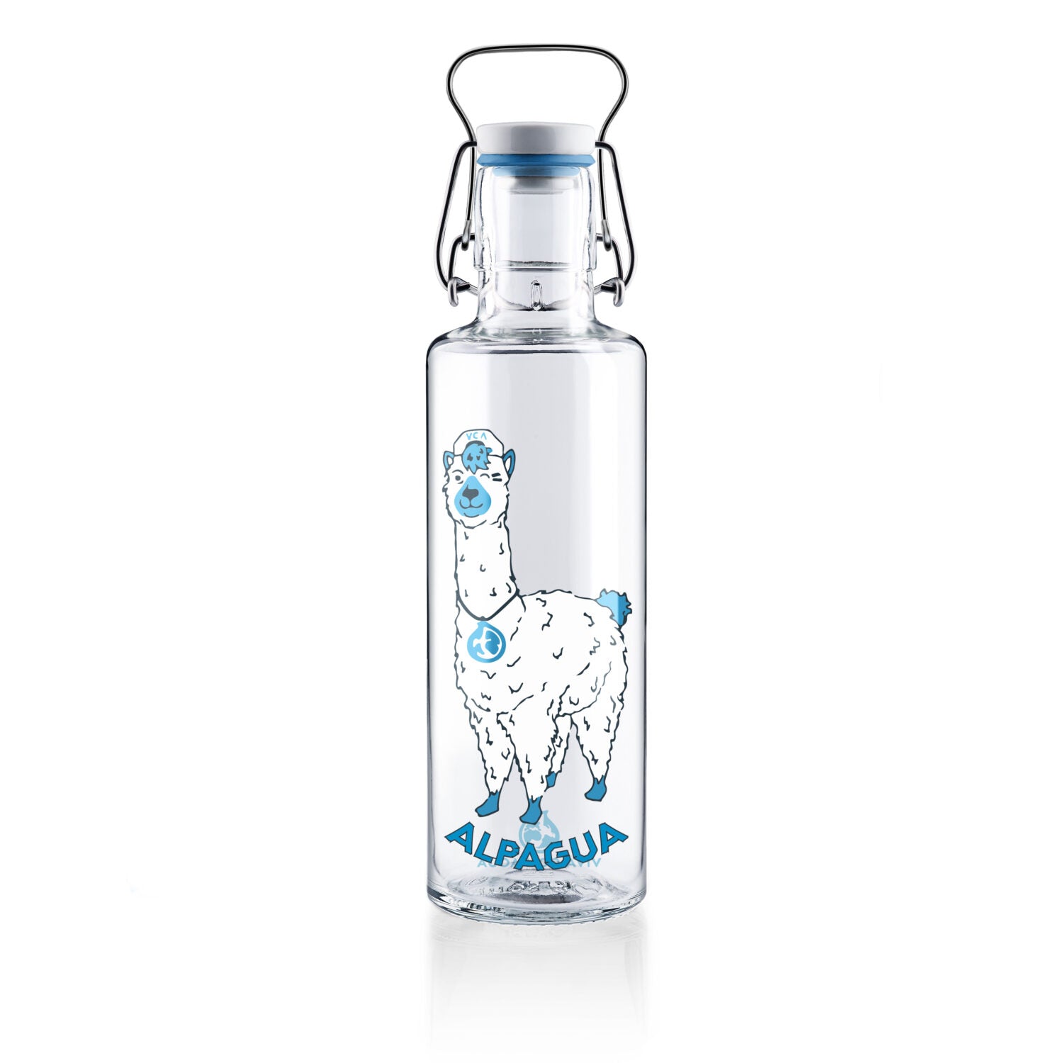 soulbottles 0,6l Glastrinkflasche "Alpagua"