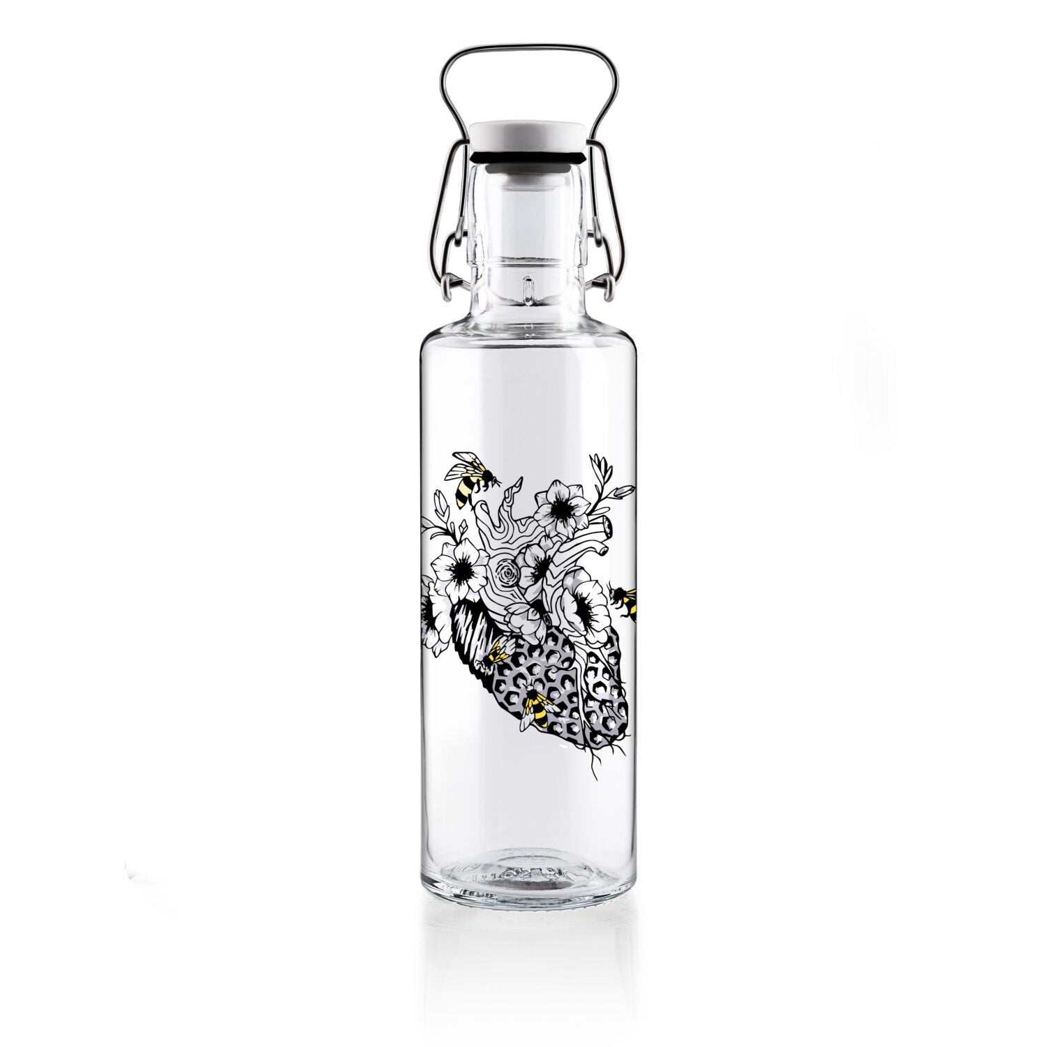 soulbottles 0,6l Glastrinkflasche "No bees, no future"