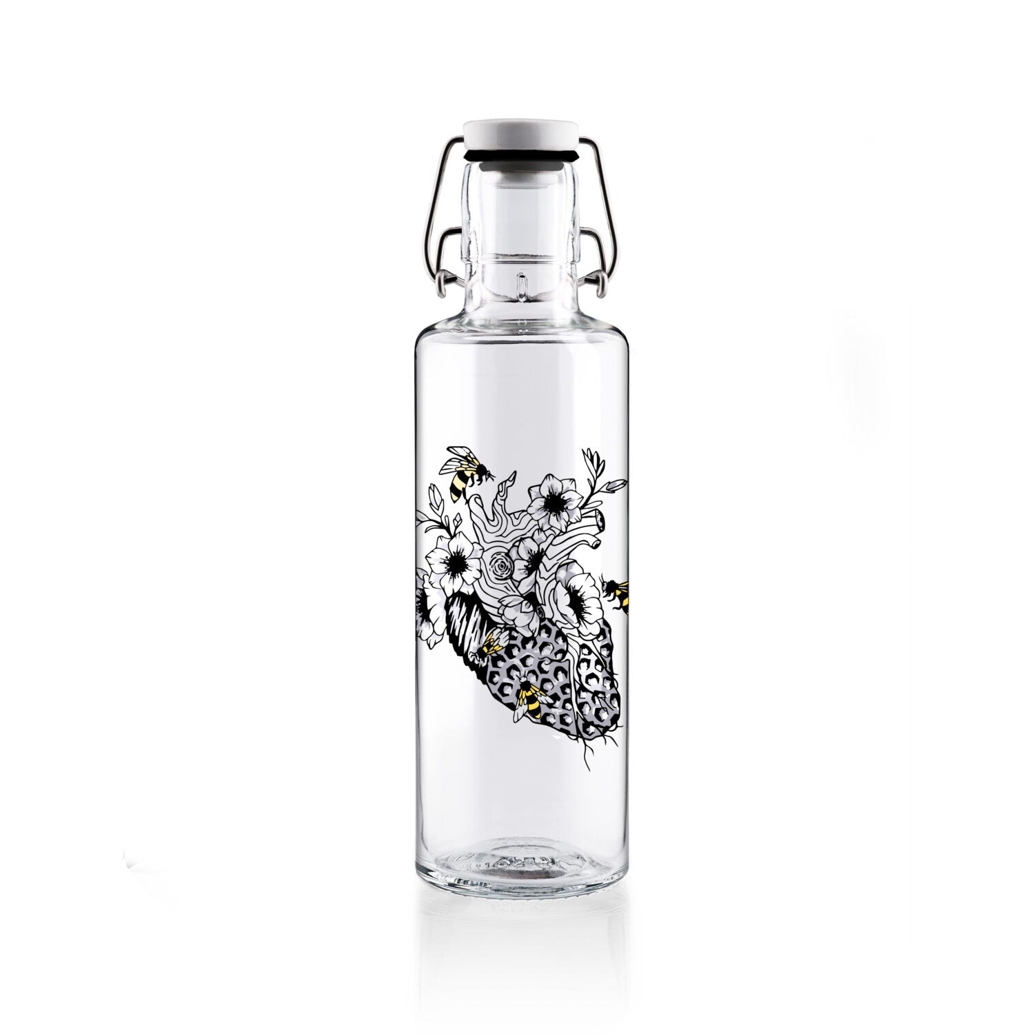 soulbottles 0,6l Glastrinkflasche "No bees, no future"