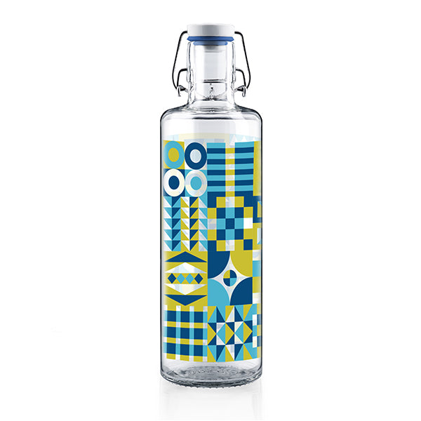 soulbottles 1l Glastrinkflasche Patchwork