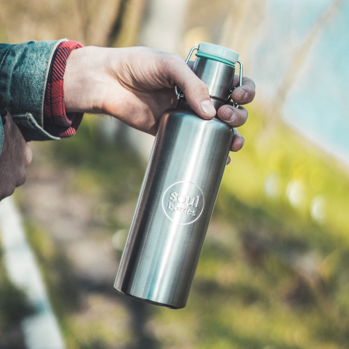 soulbottles 0,6l steel "Basic Türkis"