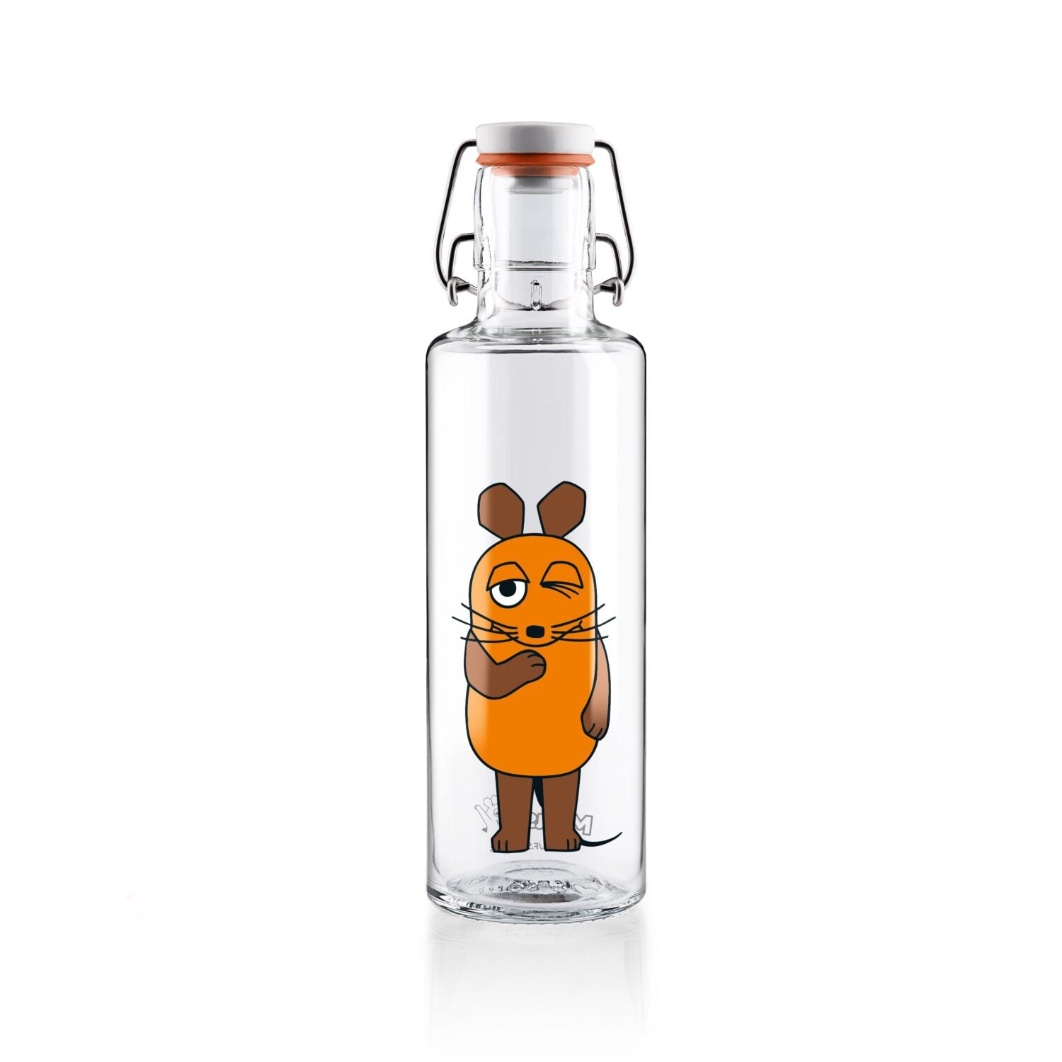 soulbottles 0,6l Glastrinkflasche "Die Maus"